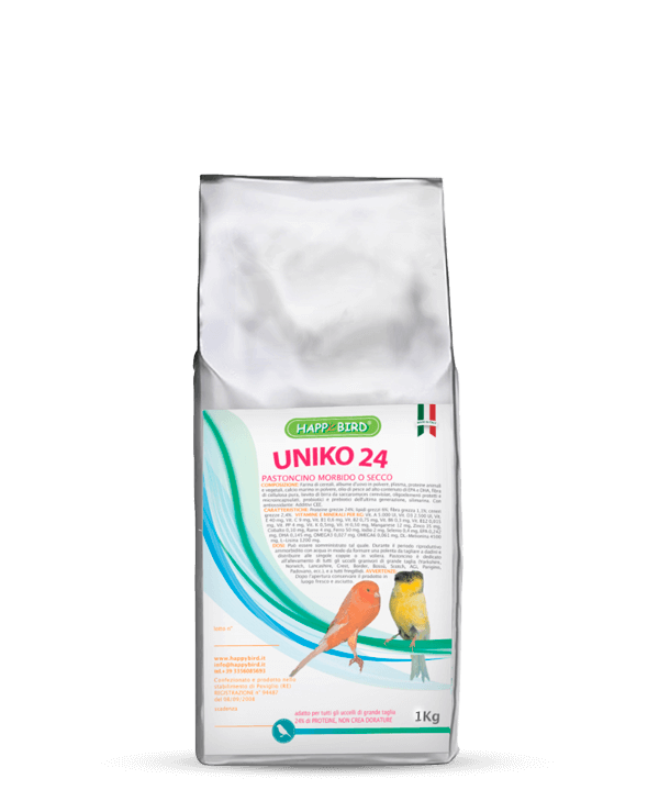 UNIKO 24% PASTONCINO (Morbido o Secco) HAPPY BIRD