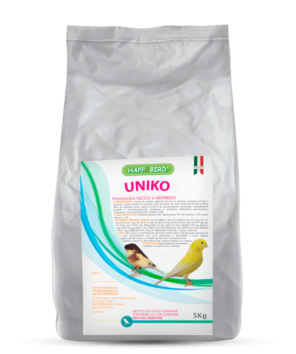 UNIKO 19% PASTONCINO (Secco o Morbido) HAPPY BIRD
