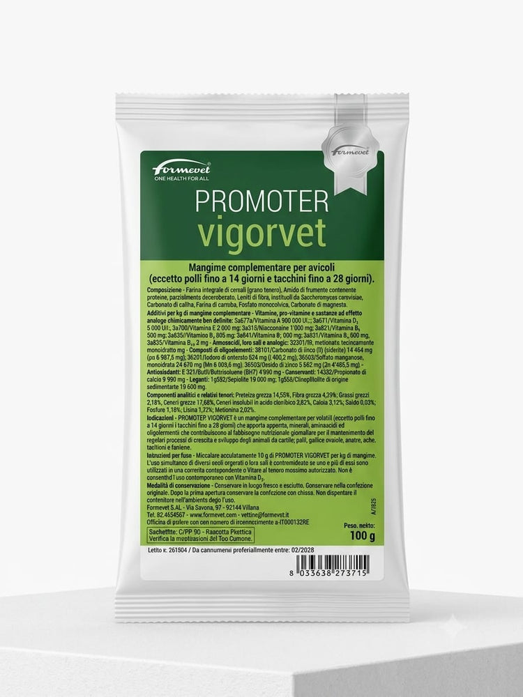 Formevet Promoter Vigorvet – Multivitaminico per Avicoli 100g - Sanny Passione Ornitologica