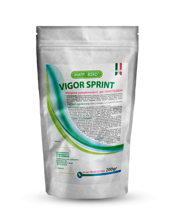 VIGOR SPRINT Happy Bird Integratore per tutte le situazioni o periodi di stress - Sanny Passione Ornitologica