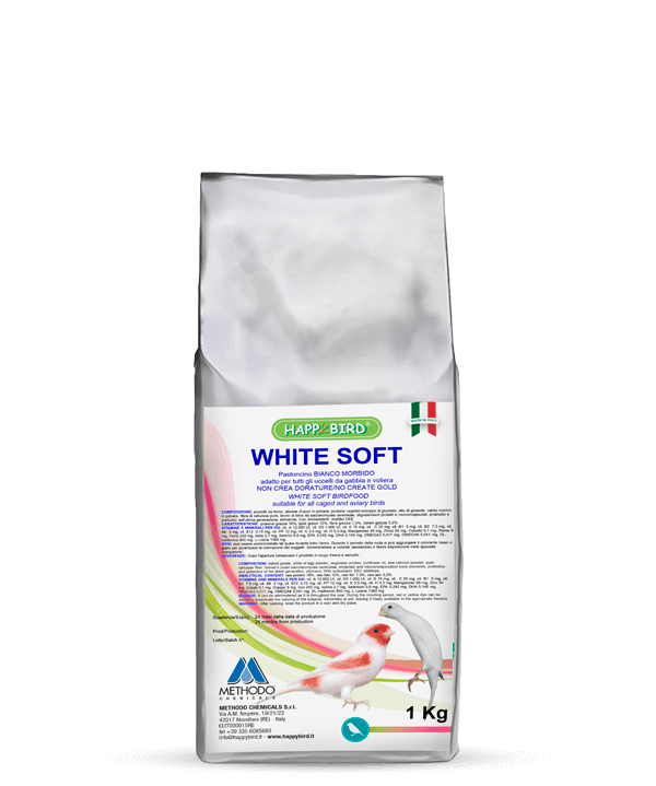 WHITE SOFT PASTONCINO (bianco morbido) HAPPY BIRD