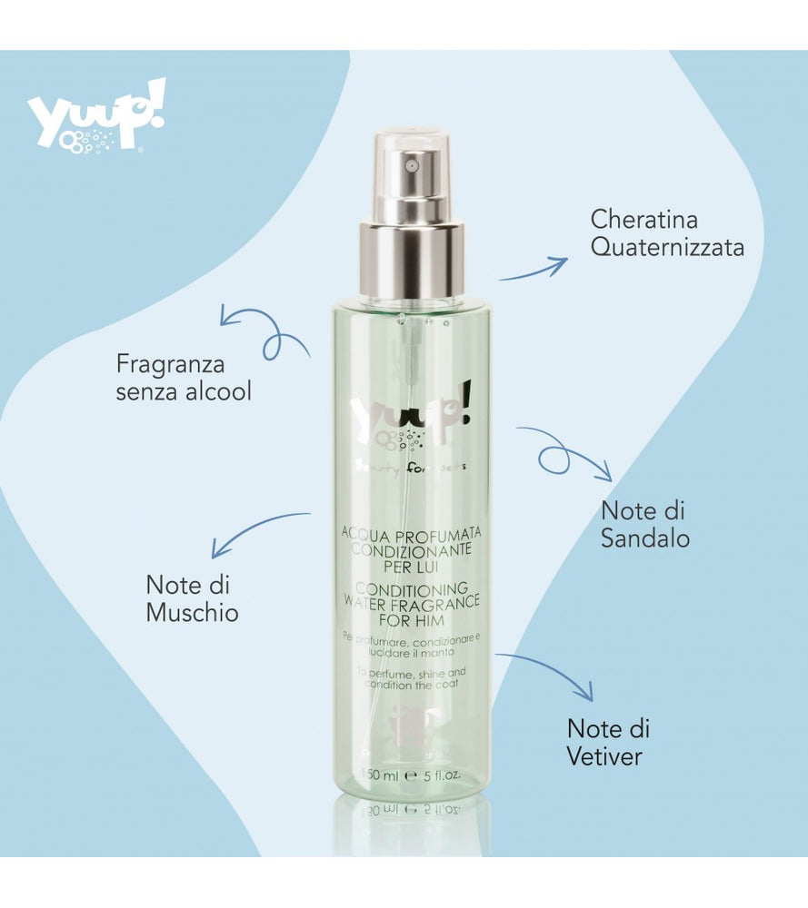 Yuup! Acqua Profumata Condizionante per Lui – Cani e Gatti 150 ml
