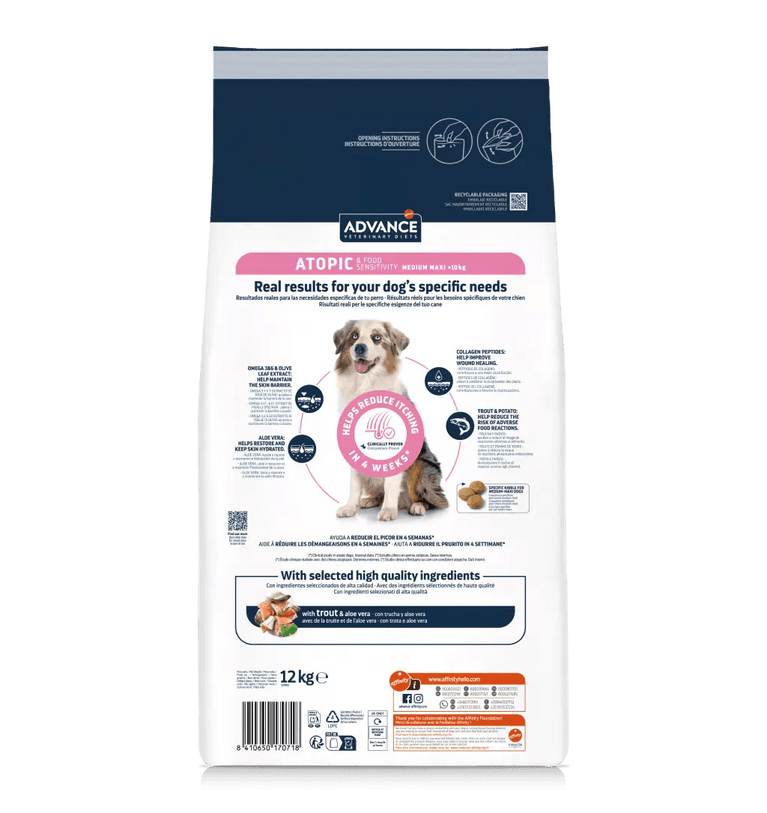 Advance ATOPIC & FOOD SENSITIVITY MEDIUM / MAXI con TROTA