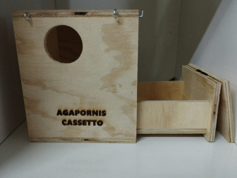 NIDO A CASSETTO PER INSEPARABILI