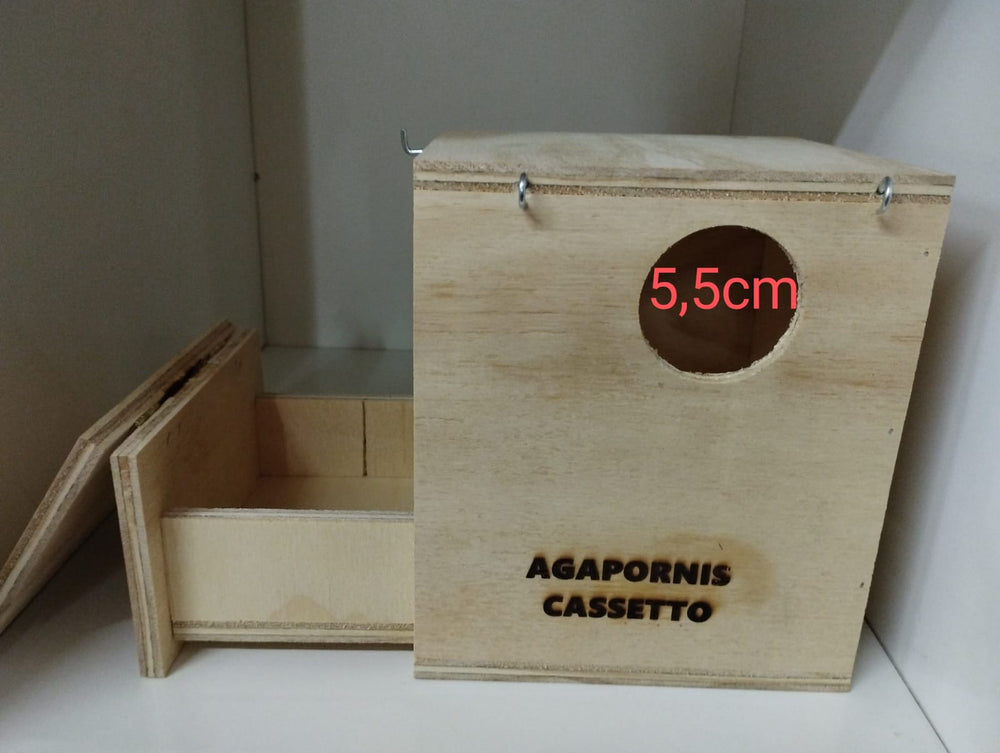 NIDO A CASSETTO PER INSEPARABILI