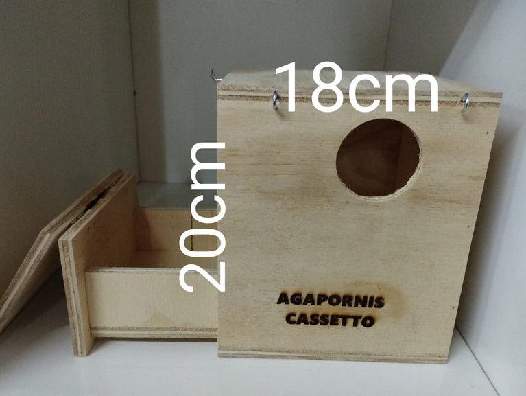 NIDO A CASSETTO PER INSEPARABILI