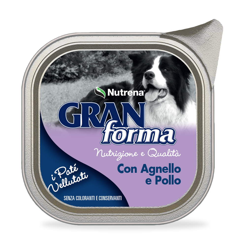 PATè DOG AGNELLO E POLLO GRANFORMA 150GR