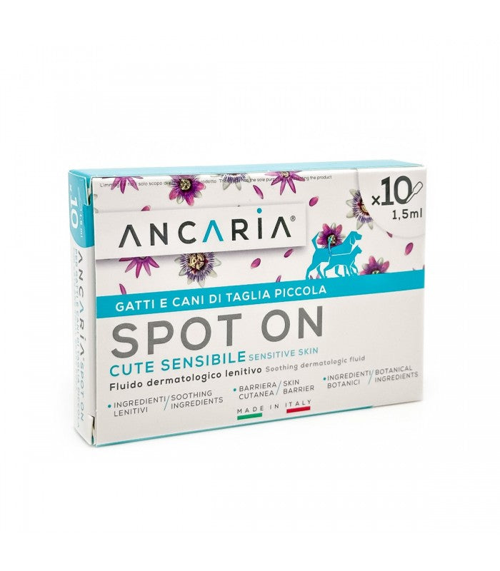 Ancaria spot-on gatti e cani taglia piccola 10 pipette x 1,5 ml
