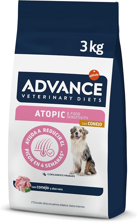 Advance Veterinary Diets - Cibo per Cani con Problemi di Dermatite Atopica Rabbit & Peas 3kg