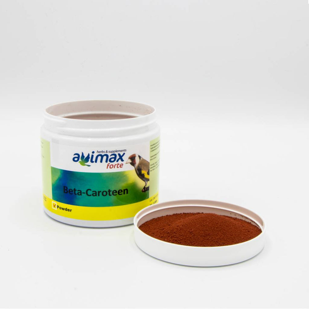 Beta Carotene ORANGE Pigmentante dedicato ad una colorazione arancio omogeneo e brillante. Specializzato per YORK e NORWICH. Avimax Forte 100g