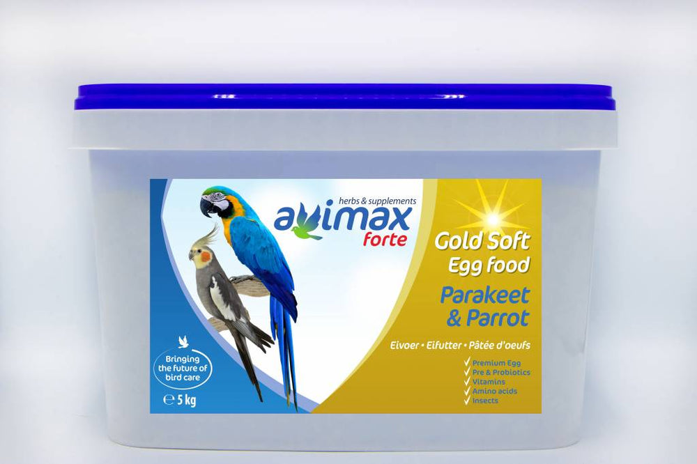 PASTONCINO GOLD SOFT (MORBIDO) PARAKEET & PARROT AVIMAX FORTE LINEA ORO