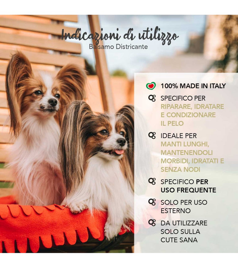 YUUP Balsamo Districante 250ml Trattamento condizionante e lisciante per cani e gatti