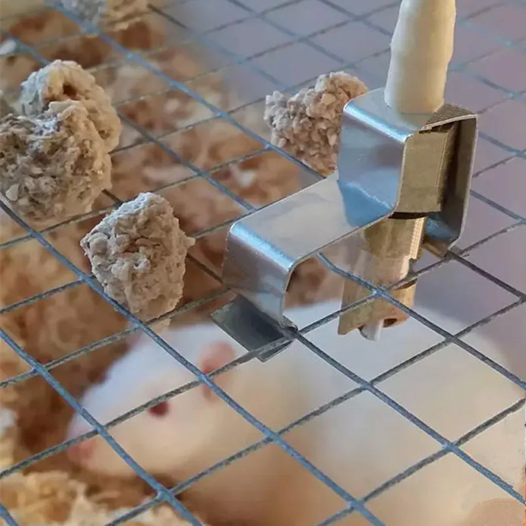 BEVERINO AUTOMATICO IN OTTONE PER CANARINI, PAPPAGALLI DI PICCOLA E MEDIA TAGLIA PER CONIGLI E ALTRI RODITORI SIMILI PORCELLINI D'INDIA, CHINCHILLA'