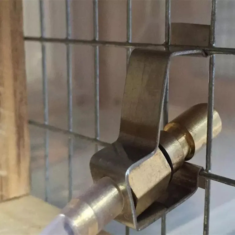 BEVERINO AUTOMATICO IN OTTONE PER CANARINI, PAPPAGALLI DI PICCOLA E MEDIA TAGLIA PER CONIGLI E ALTRI RODITORI SIMILI PORCELLINI D'INDIA, CHINCHILLA'
