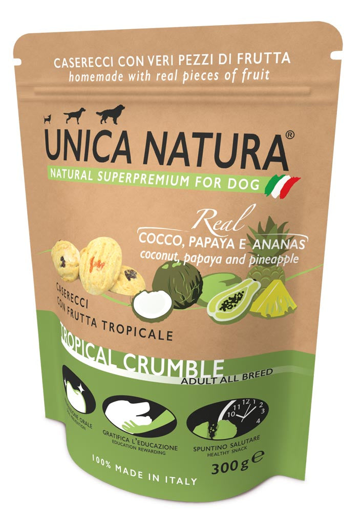 Tropical Crumble - Biscotti Caserecci con veri pezzi di Frutta Unica Natura 300gr