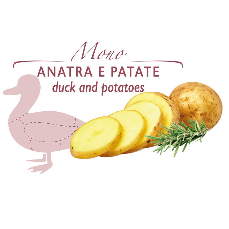 Duetto - biscotto con Anatra e Patate Unica Natura 300gr