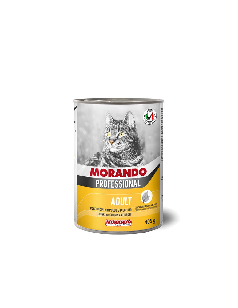 Morando Professional BOCCONCINI GATTO CON POLLO e TACCHINO Gr.405