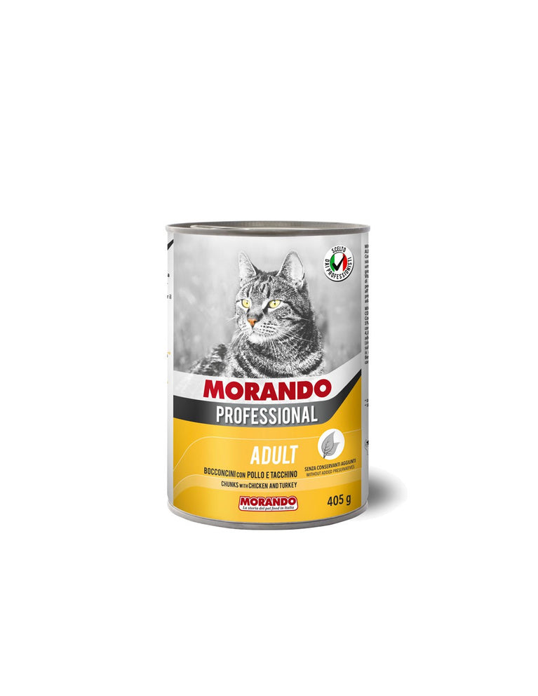 Morando Professional BOCCONCINI GATTO CON POLLO e TACCHINO Gr.405