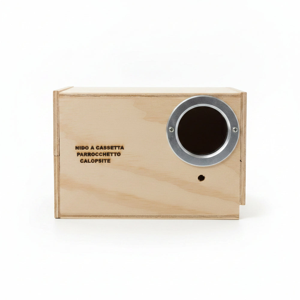 NIDO ORIZZONTALE IN LEGNO A CASSETTO ESTRAIBILE - Sanny Passione Ornitologica