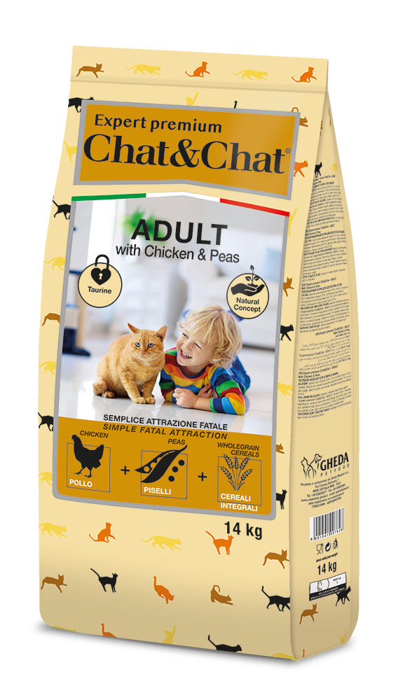 EXPERT CHAT&CHAT CROCCHETTE ADULT POLLO E PISELLI - Sanny Passione Ornitologica
