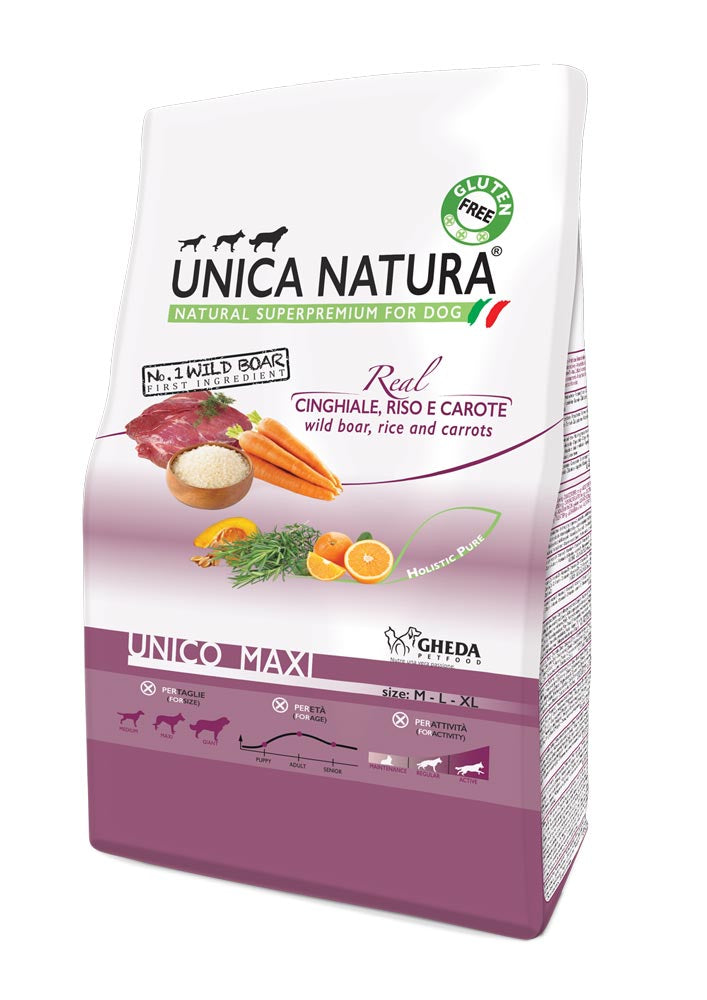 Cinghiale, Riso e Carote - UNICO MAXI Unica Natura