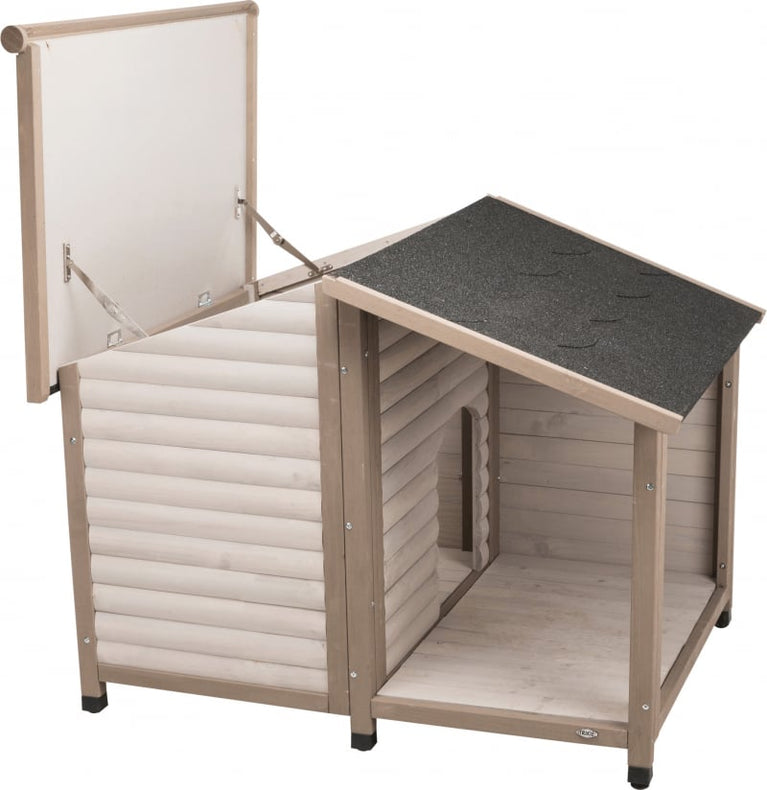 Cuccia per cani con terrazza Lodge Natura Colore moderno Grigio