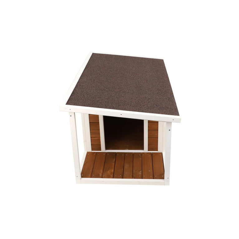 Cuccia per cani a tetto piano con terrazza Nordic - 3 misure disponibili