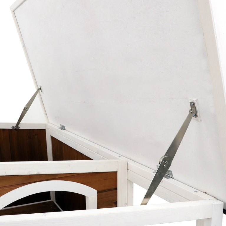 Cuccia per cani a tetto piano con terrazza Nordic - 3 misure disponibili