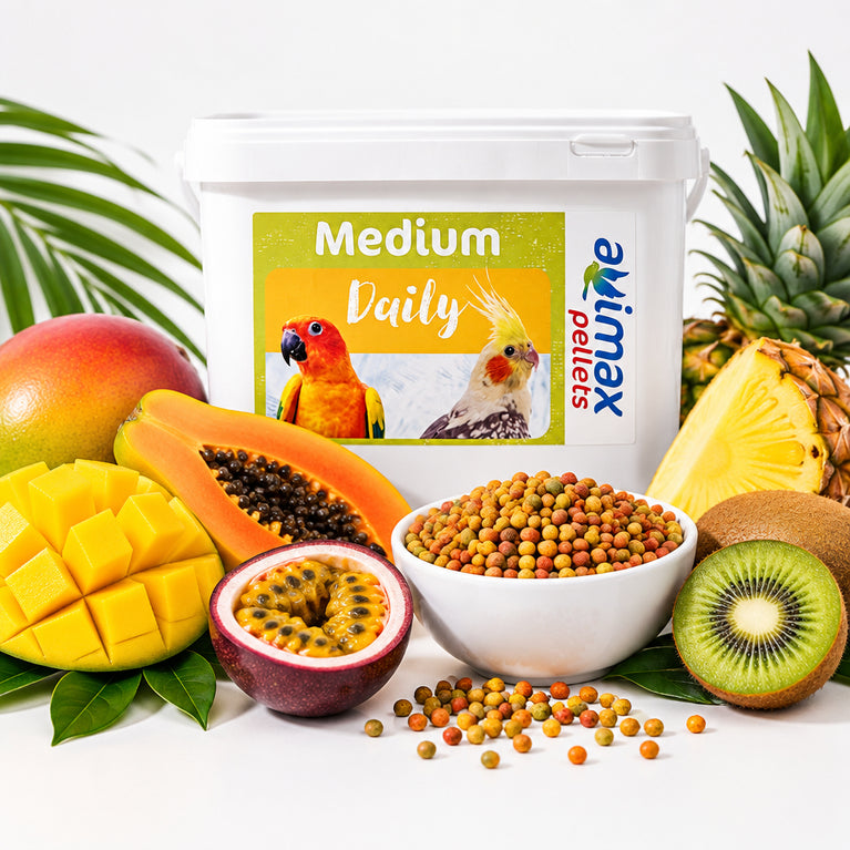 AviMax Estrusi Medium Daily - Alimento Completo Giornaliero per Uccelli Ornamentali