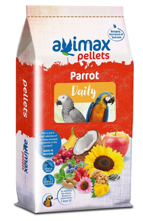 AviMax Forte Parrot Daily – Estrusi Completi per Pappagalli di Taglia Media e Grande