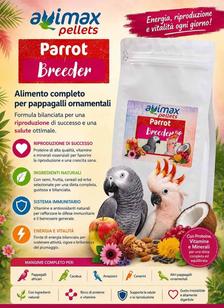 AviMax Forte Parrot Breeder – Estrusi per la Riproduzione dei Pappagalli - Sanny Passione Ornitologica