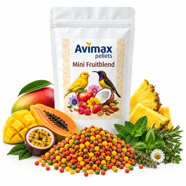 AviMax Forte Mini Fruitblend – Estrusi Complementari con Frutta per Uccelli da Gabbia - Sanny Passione Ornitologica