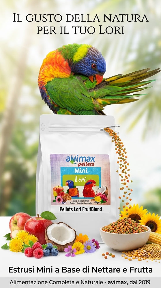 AviMax Estrusi Mini Lori FruitBlend a Base di Nettare e Frutta