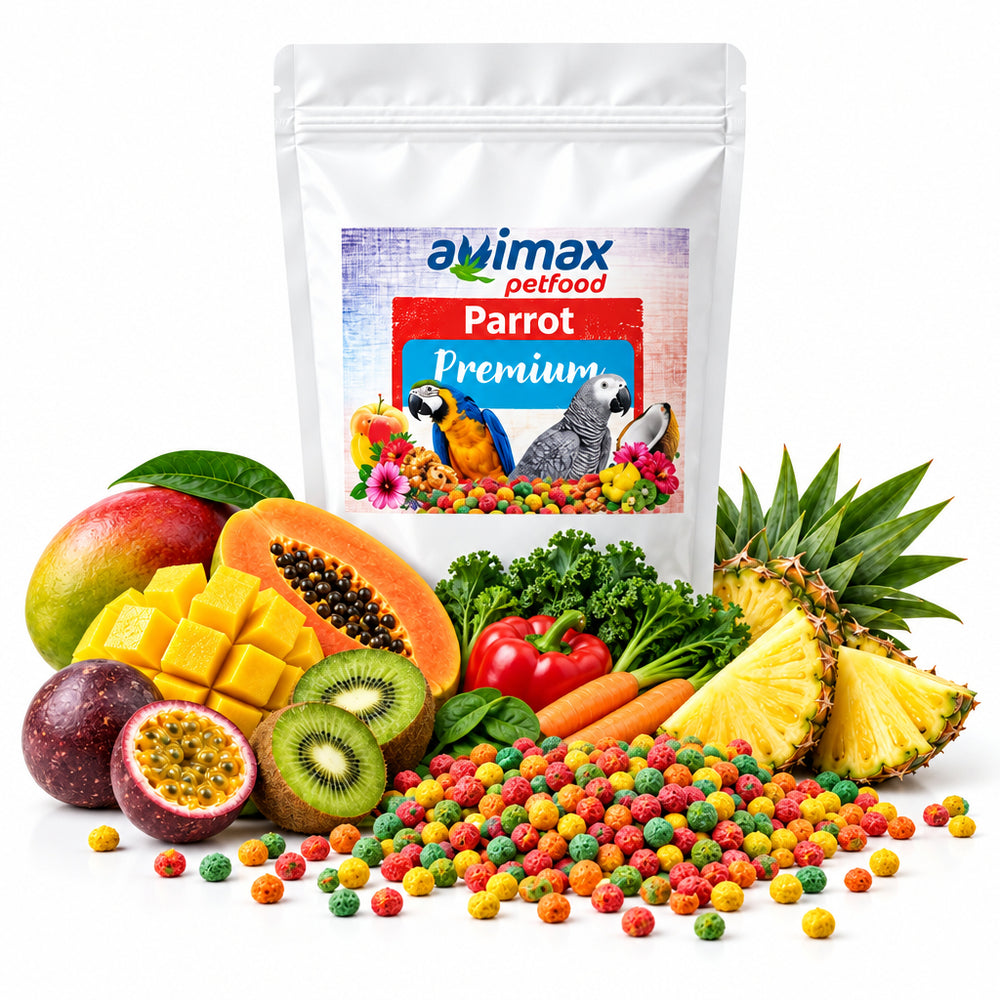 AviMax Forte Parrot Premium – Estrusi Completi per Pappagalli di Taglia Media e Grande - Sanny Passione Ornitologica