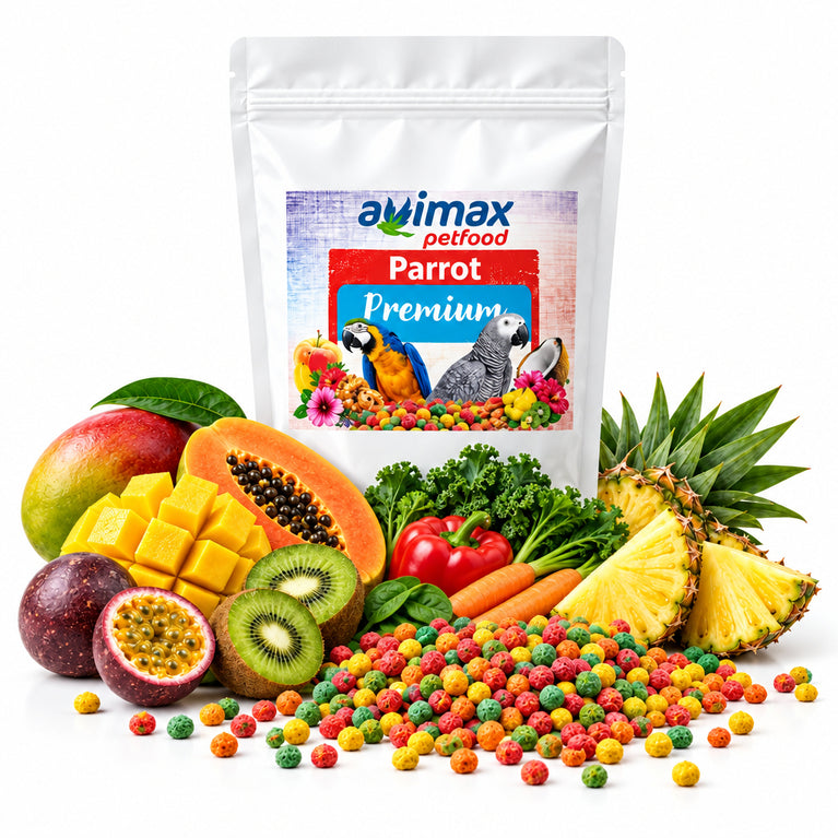 AviMax Forte Parrot Premium – Estrusi Completi per Pappagalli di Taglia Media e Grande - Sanny Passione Ornitologica