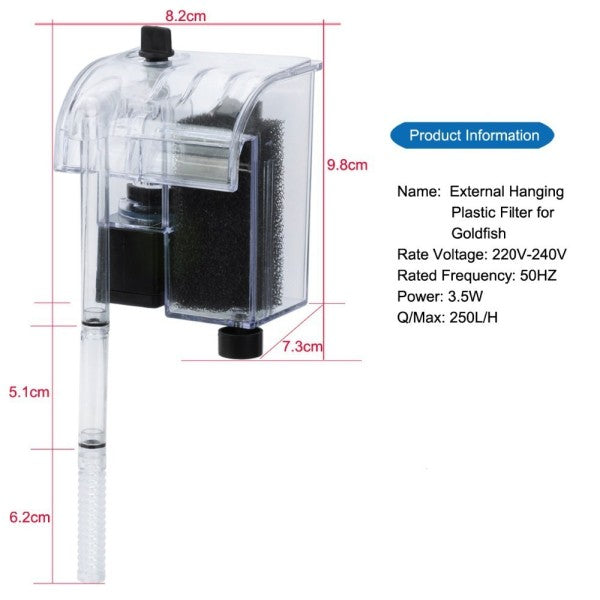 POMPA FILTRO CASCATA XP-06 250L/H