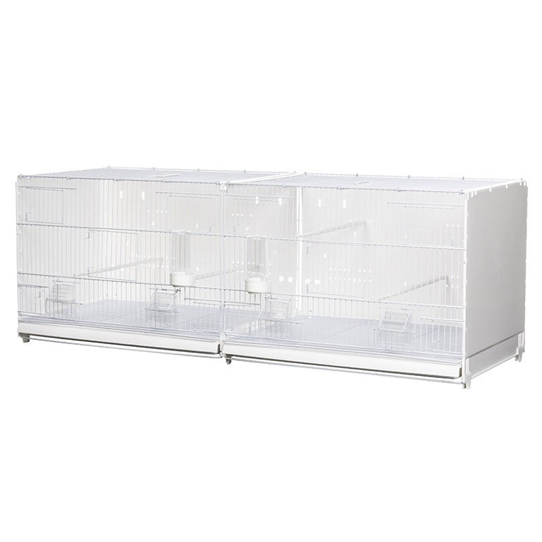 Gabbia cova Cortina da 120 cm, con laterali e retro in plastica