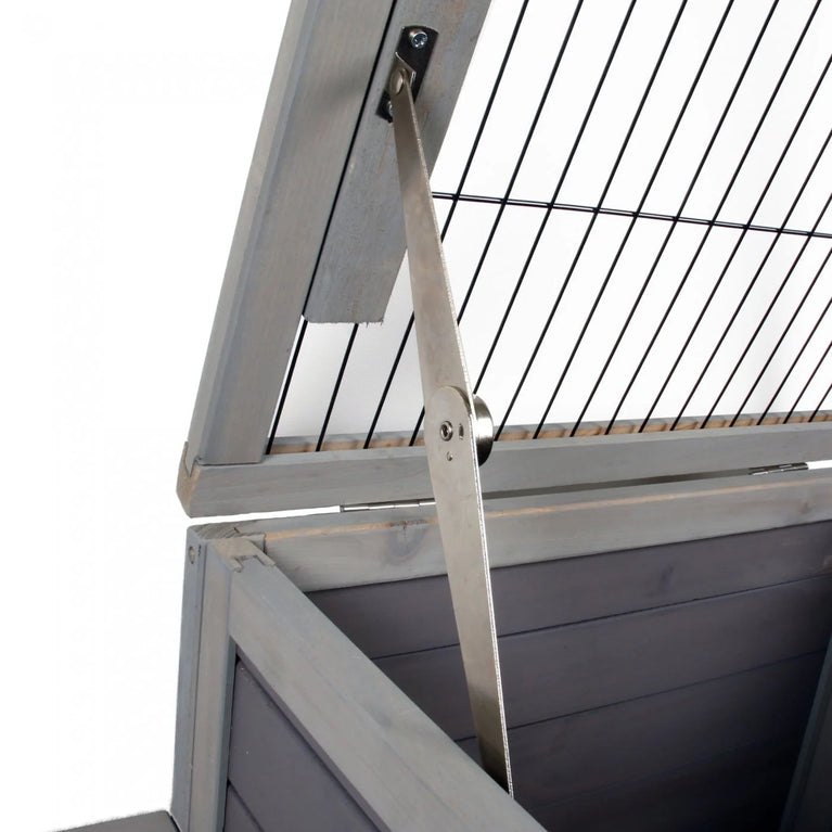 Gabbia per conigli in legno con ruote - 100 cm - Khéops