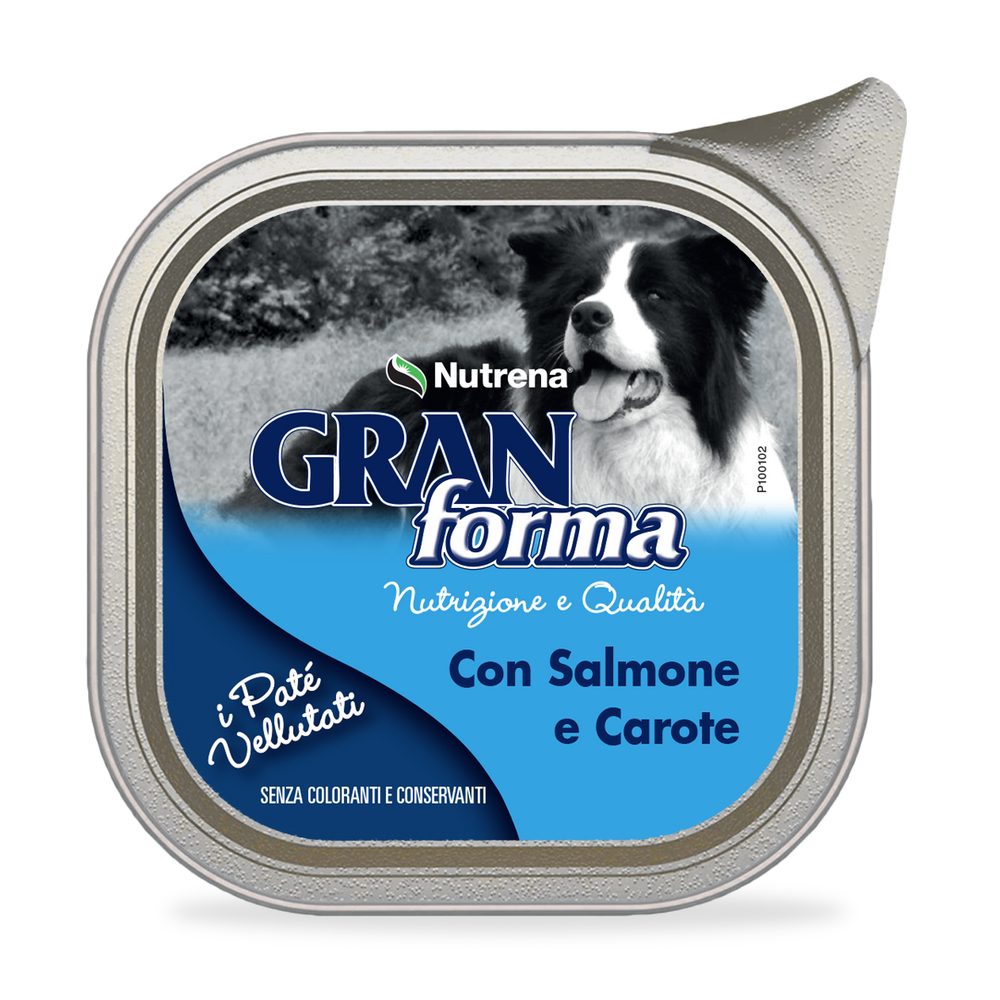 PATE' DOG CON SALMONE E CAROTE GRANFORMA 300GR - Sanny Passione Ornitologica