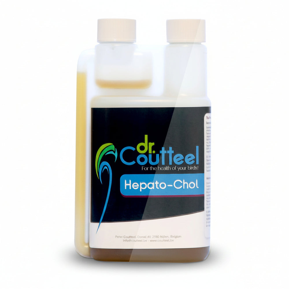 Hepato-Chol (STIMOLA IL METABOILISMO E LA MUTA) dr.Coutteel for the health of your birds 250ml - Sanny Passione Ornitologica