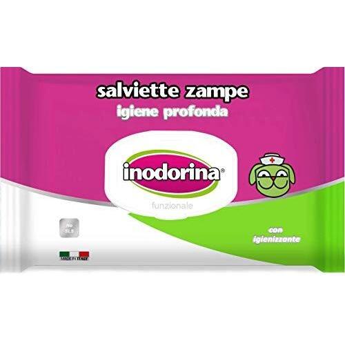 Inodorina Salviette Zampe con Igienizzante Cane e Gatto 40pz