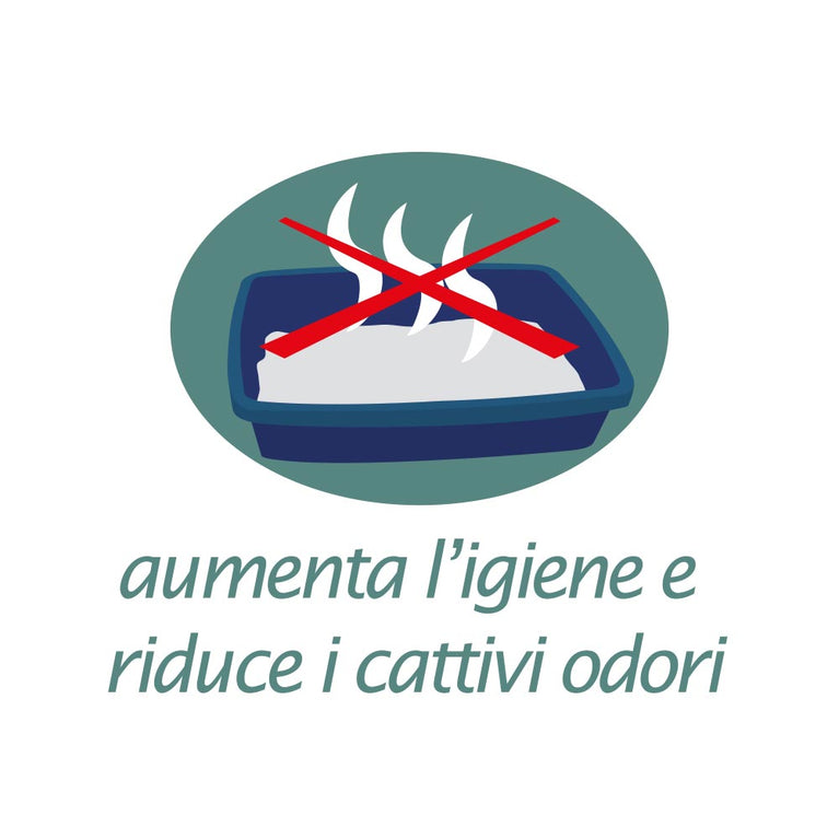 LETTIERA SUPER AGGLOMERANTE e COMPATTA - WHITE CAT LITTER