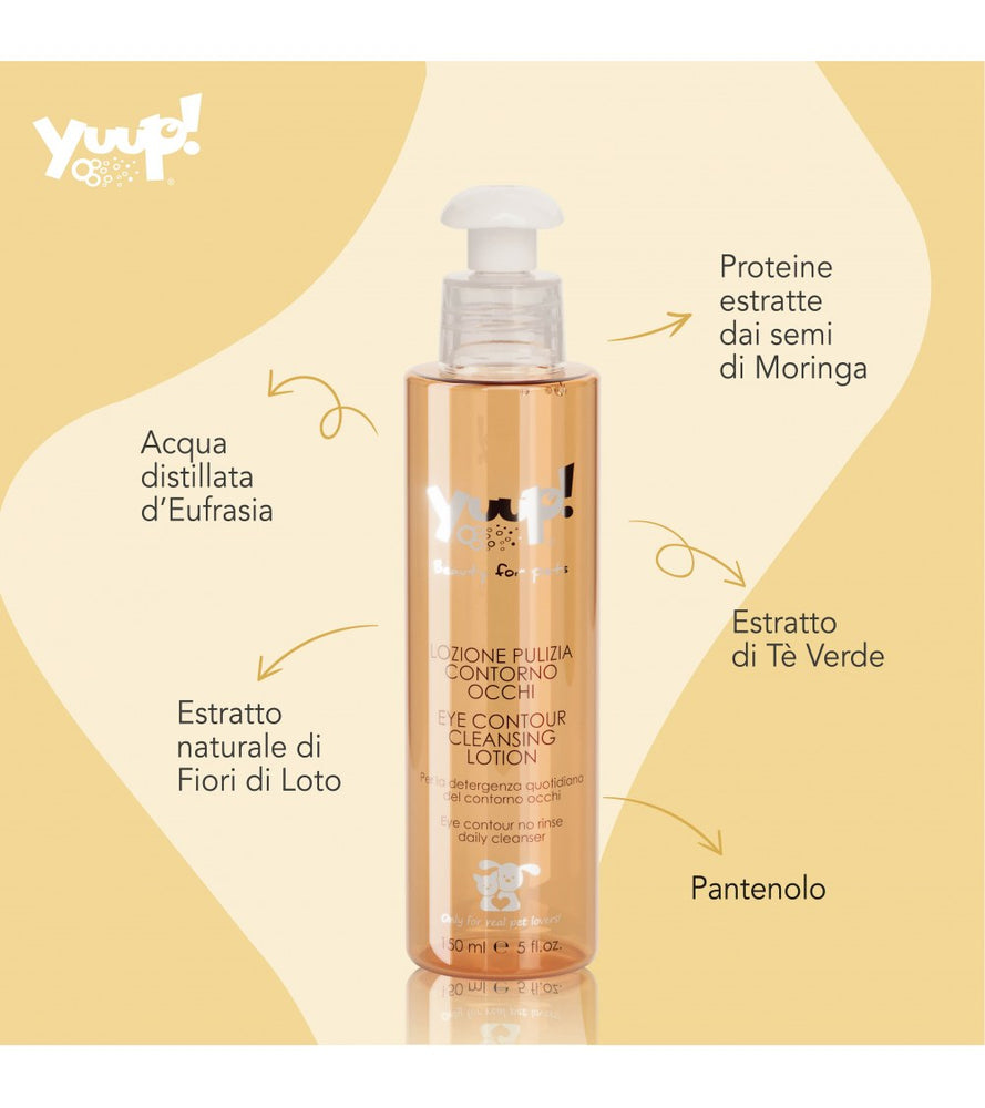 Yuup! Lozione Detergente Contorno Occhi Cani e Gatti 150 ml