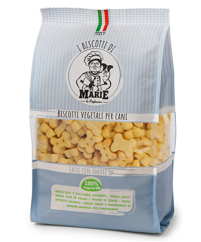 Biscotti di Marie 100% Vegetali per Cani "GLUTEN Free" senza sale e zucchero senza lieviti senza olio di palma 400gr