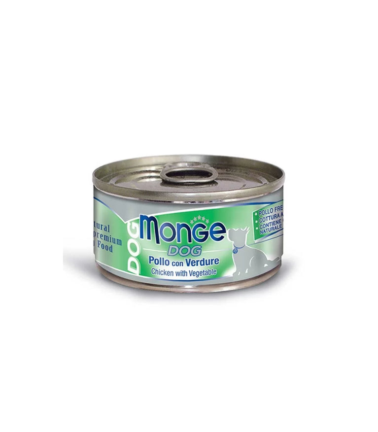 MONGE CANE NATURAL POLLO CON VERDURE 95Gr