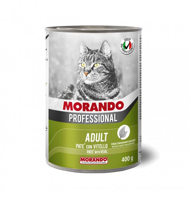 MORANDO GATTO PROFESSIONAL PATE' VITELLO DA 400gr