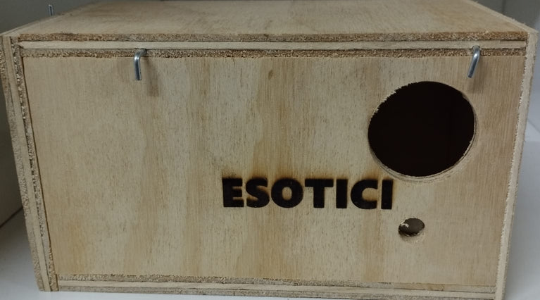 NIDO ESOTICI IN LEGNO CASSETTO ESTRAIBILE