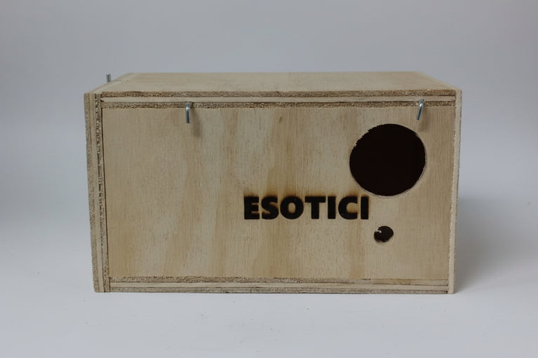 NIDO ESOTICI IN LEGNO CASSETTO ESTRAIBILE - Sanny Passione Ornitologica
