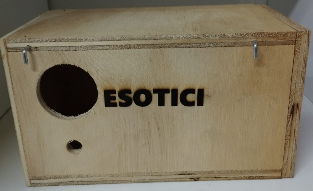 NIDO ESOTICI IN LEGNO CASSETTO ESTRAIBILE