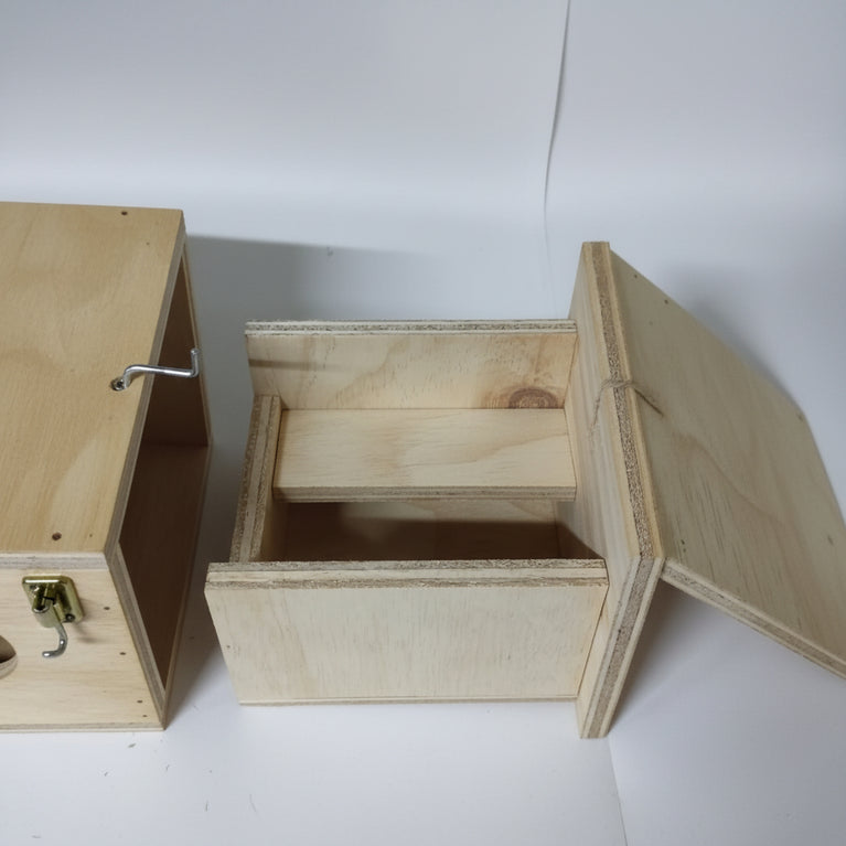 NIDO ESOTICI IN LEGNO CASSETTO ESTRAIBILE - Sanny Passione Ornitologica